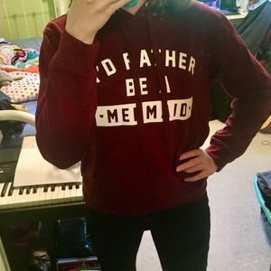 Forever 21 Maroon Mermaid Hoodie